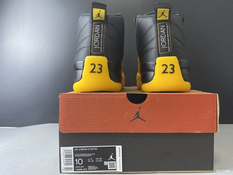 “University Jordan  12 Air 130690-070 Gold” 0301